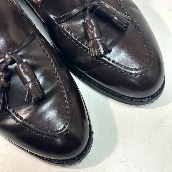 NEW HEELS Alden x Brooks 772 Color 8 Shell Cordovan Tassel Loafer Made in USA 8 - Picture 8 of 13